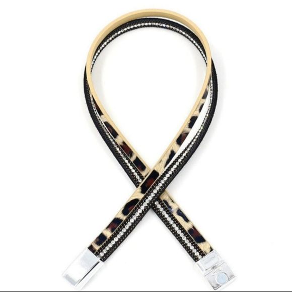 Black leopard 🐆 Wrap Bracelet/Choker!!! - Picture 3 of 4